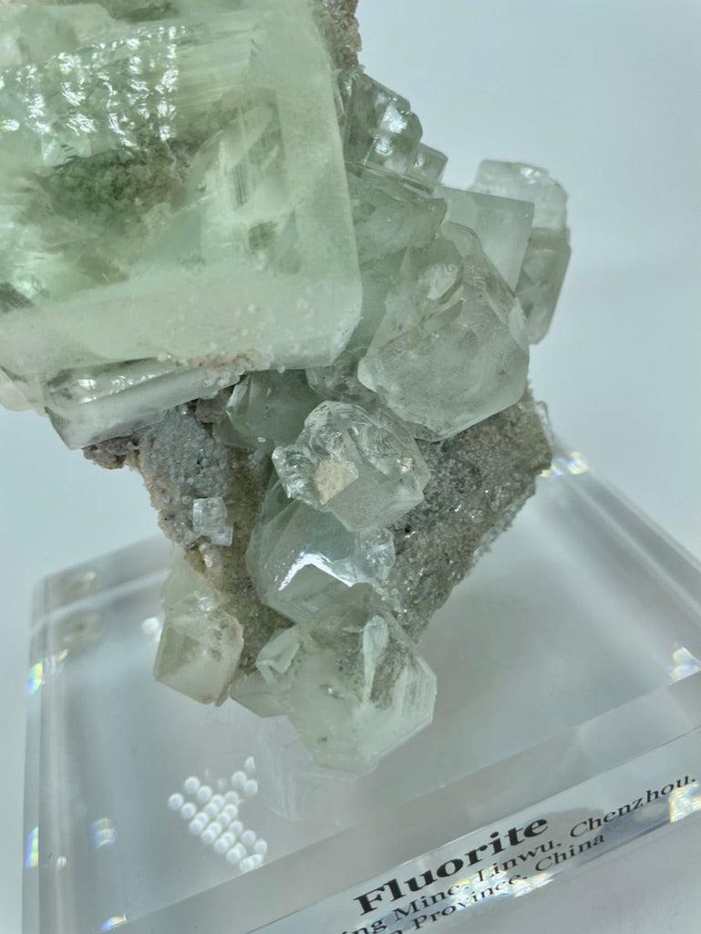 Glassy Green Fluorite Xianghualing Mine, Hunan Province, China