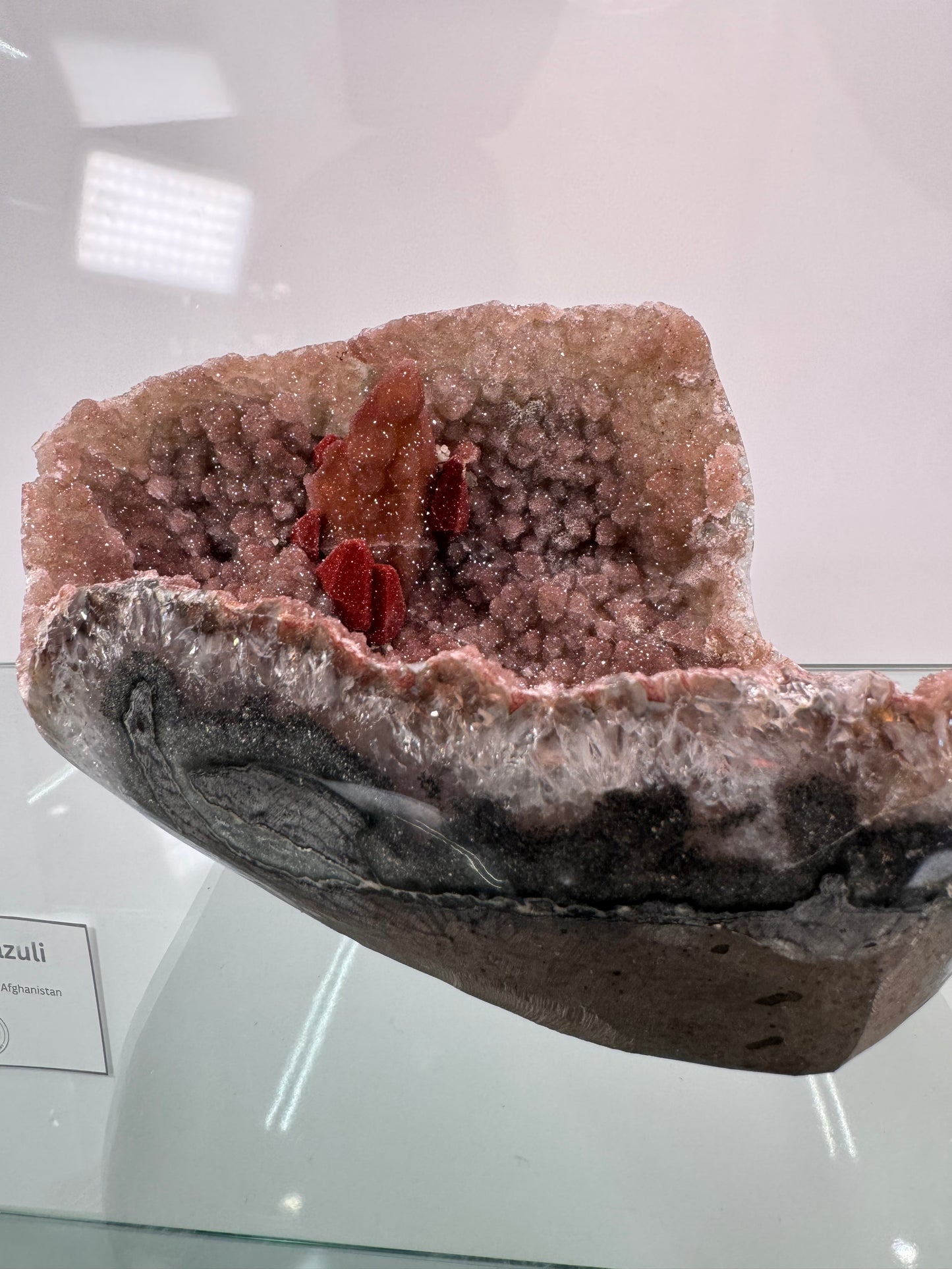 Druzy Jasper with Red Calcite Artigas, Uruguay