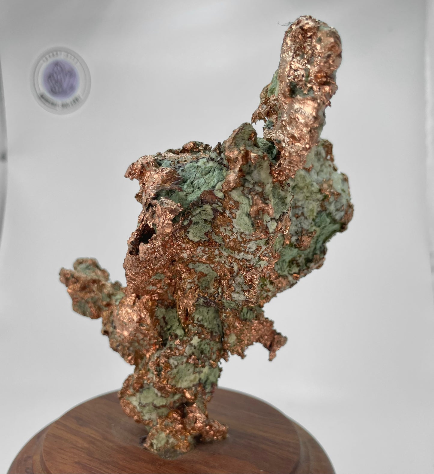 Native Copper on Rotating Stand, Michigan