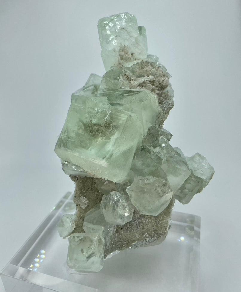 Glassy Green Fluorite Xianghualing Mine, Hunan Province, China