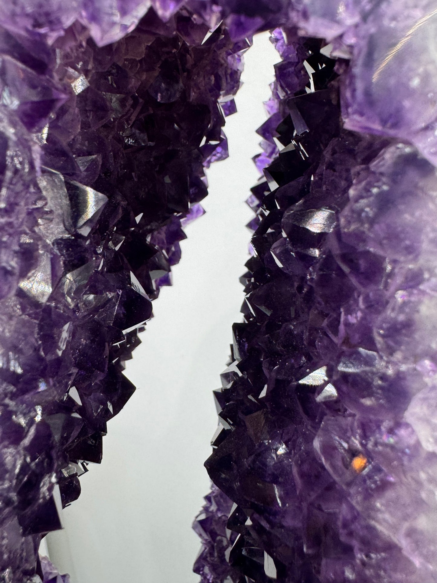Amethyst Sculpture on Rotating Stand