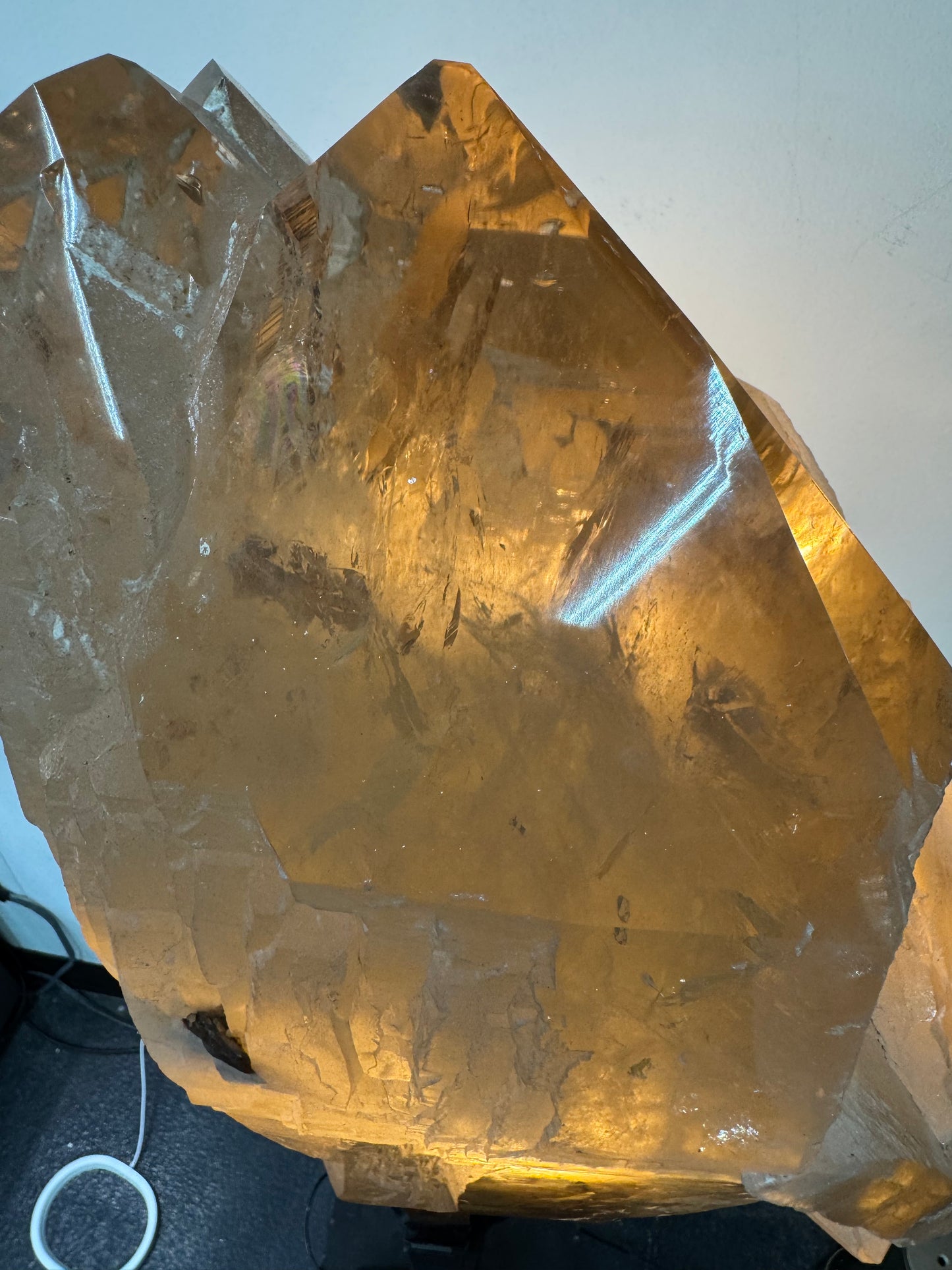 Natural Citrine on Custom Stand