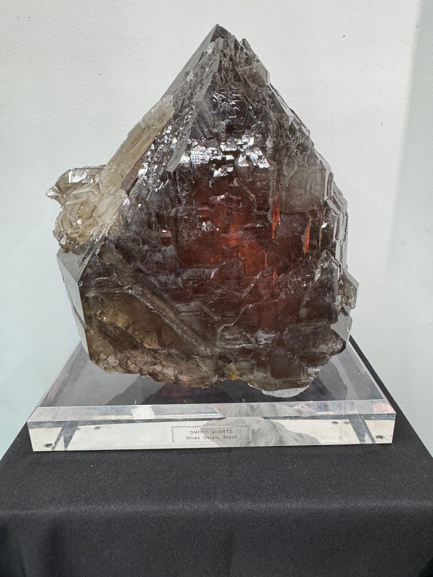 Smoky Quartz on Custom Base, Brazil
