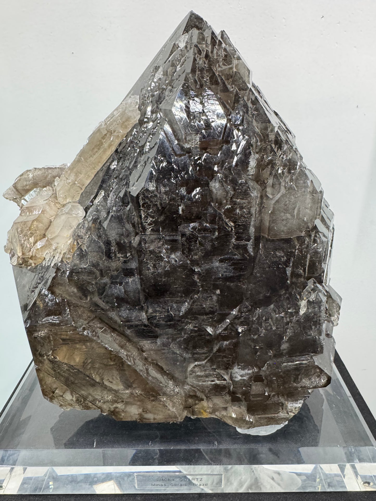 Smoky Quartz on Custom Base, Brazil