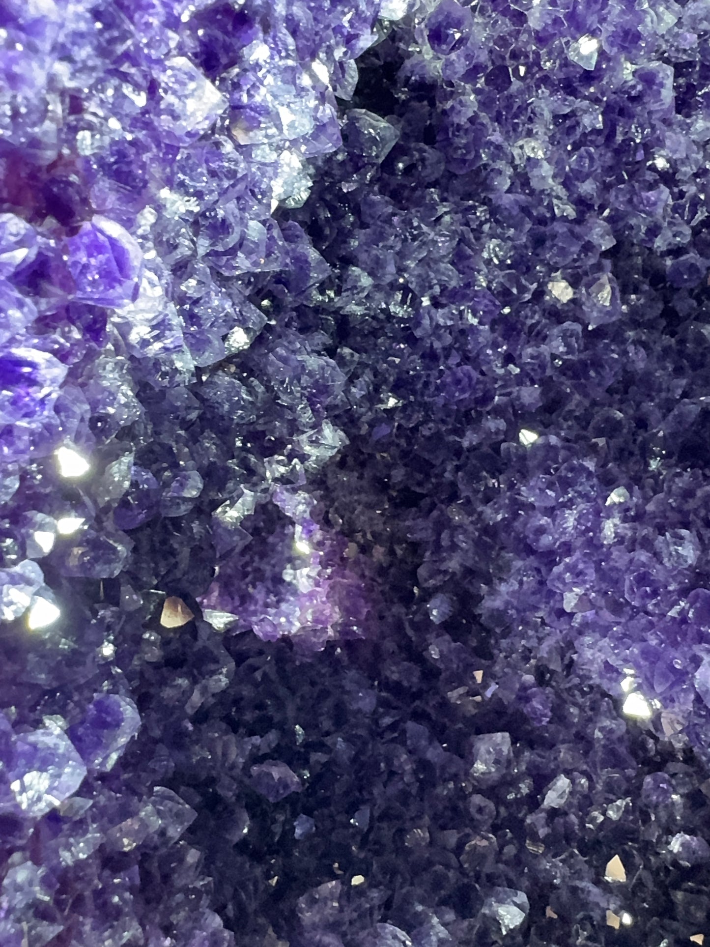 Sculptural Amethyst with Calcite on Custom Base