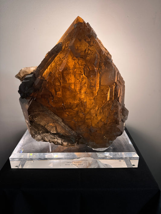Smoky Quartz on Custom Base, Brazil