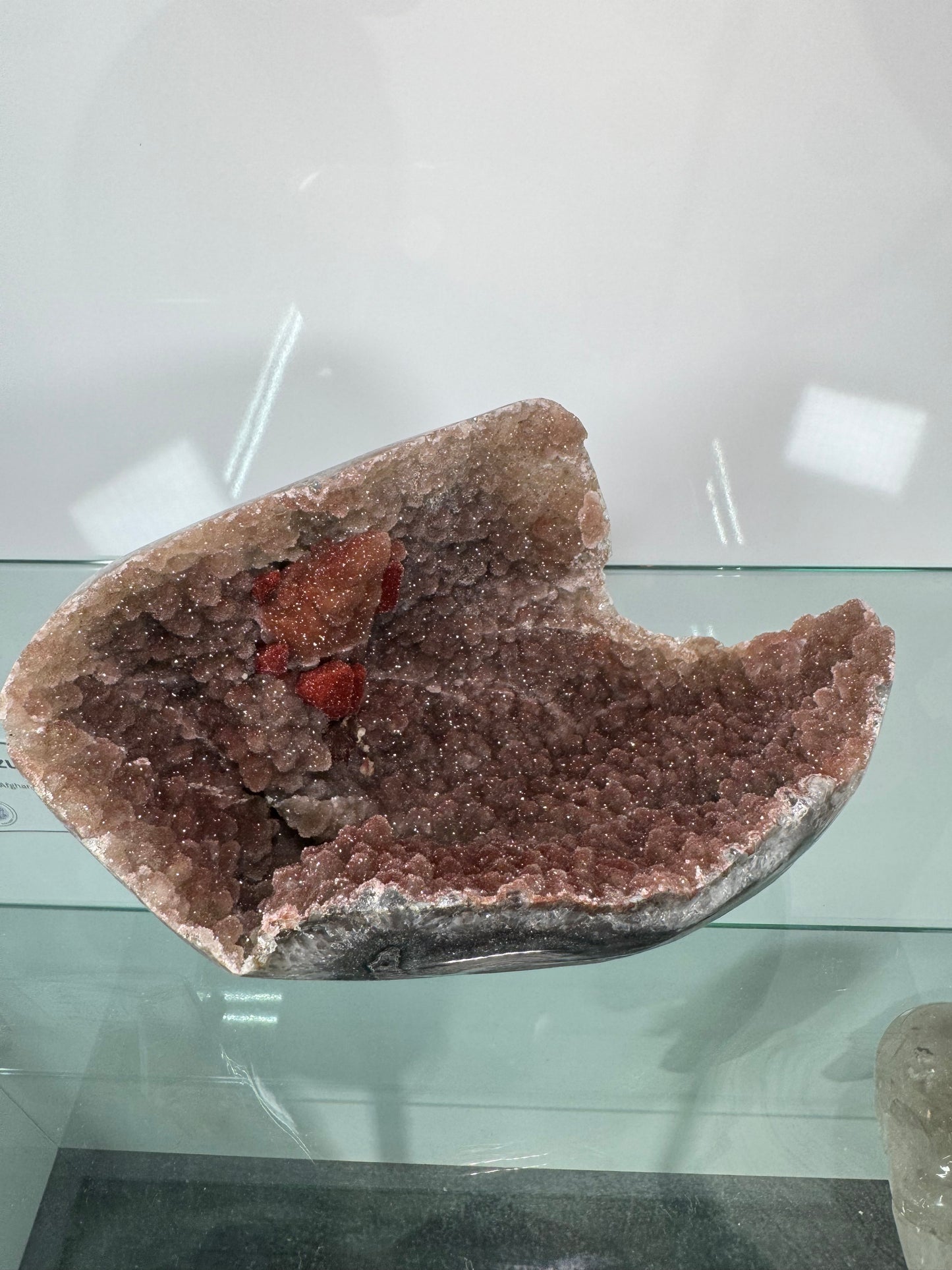 Druzy Jasper with Red Calcite Artigas, Uruguay