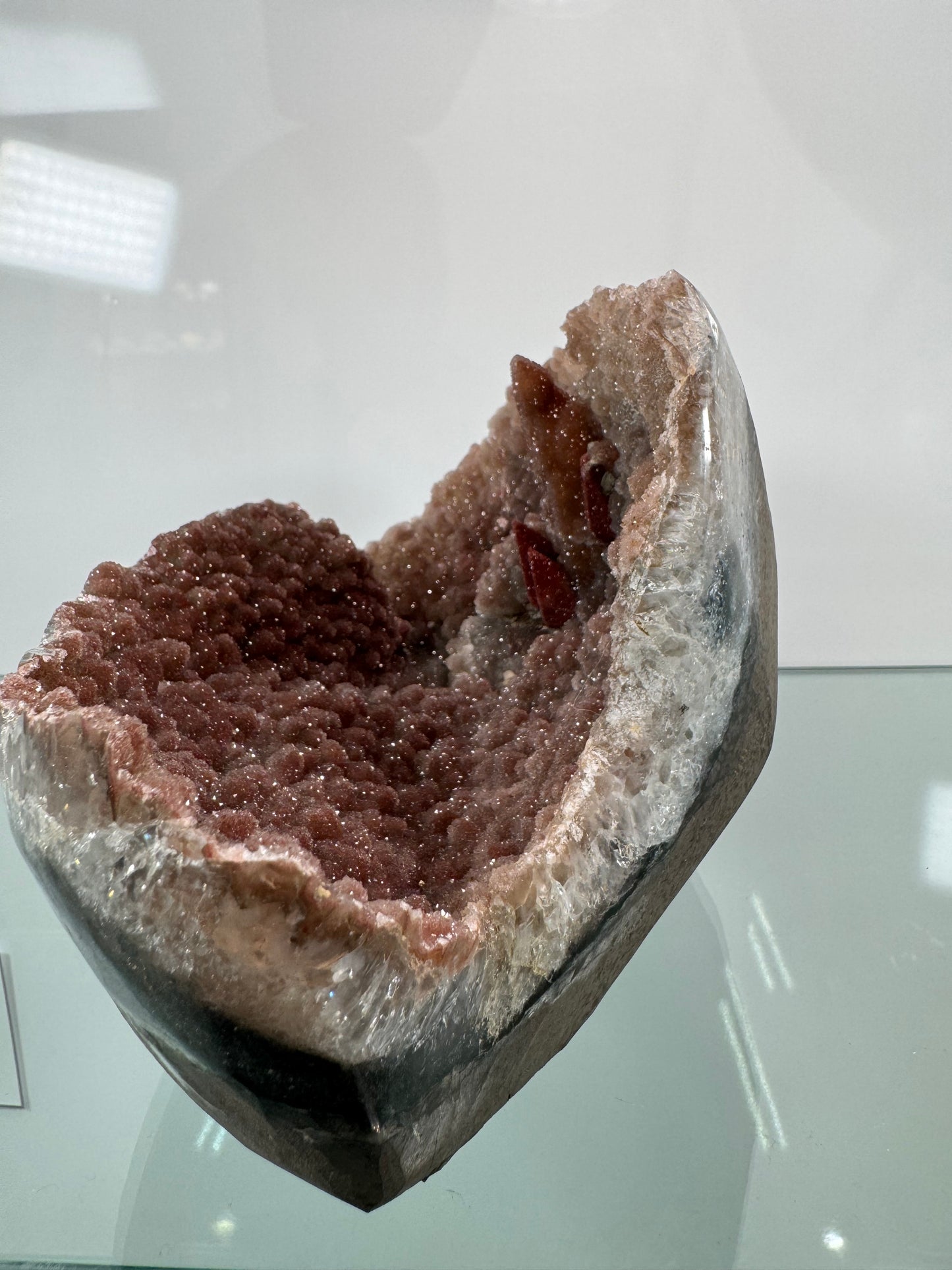Druzy Jasper with Red Calcite Artigas, Uruguay