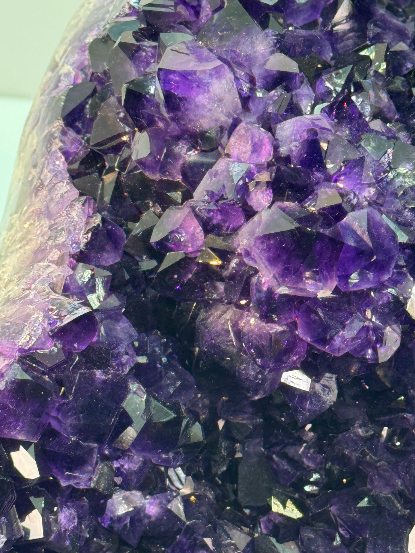Highest Quality Amethyst with Agate Band
