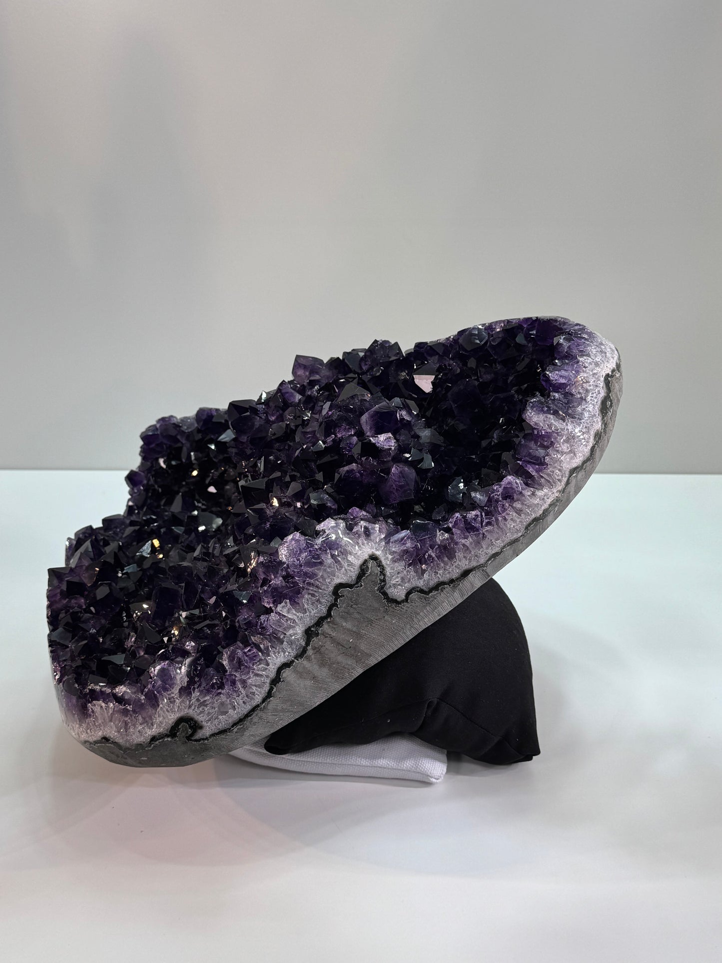 Highest Quality Amethyst with Agate Band