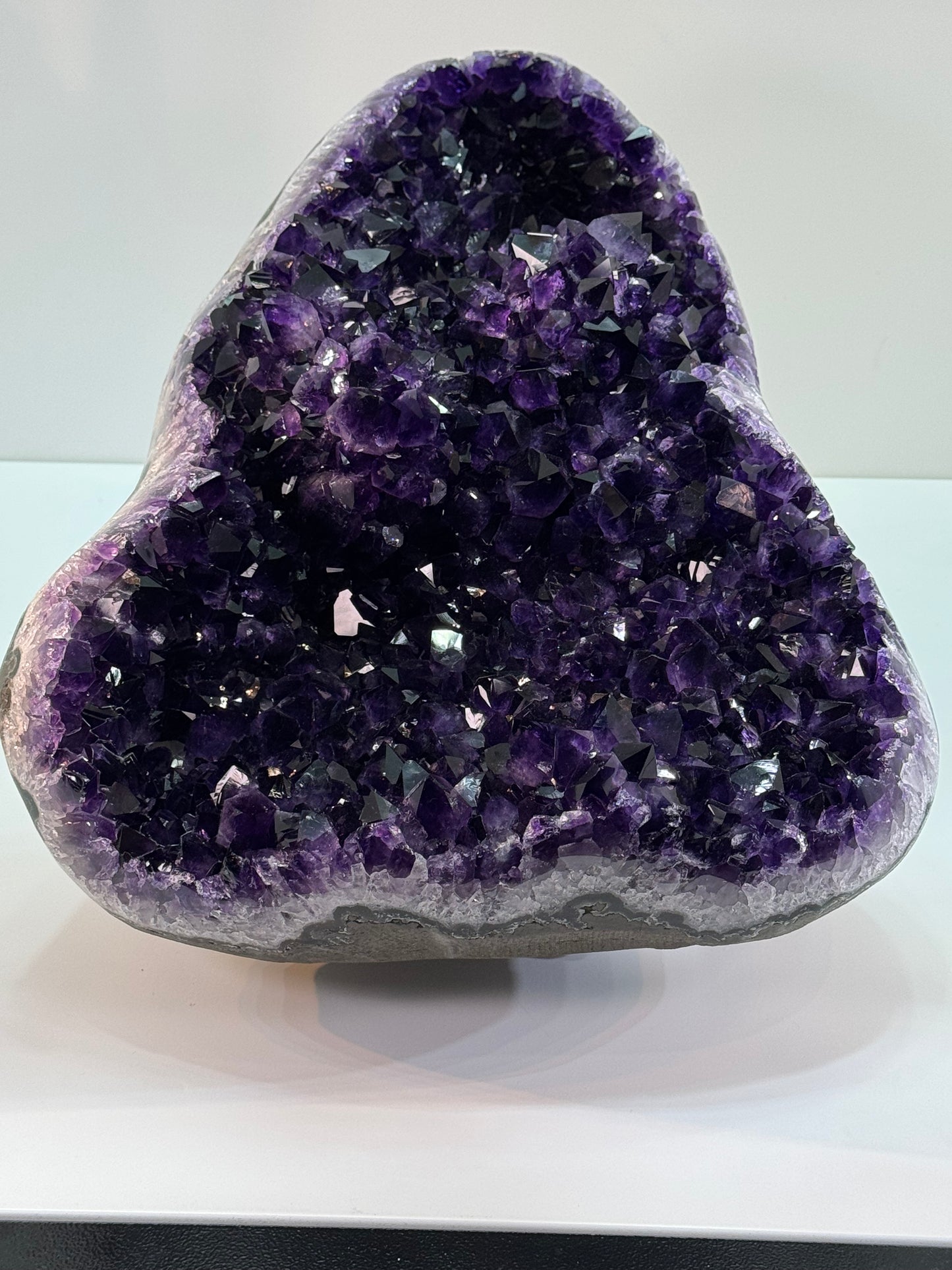 Highest Quality Amethyst with Agate Band