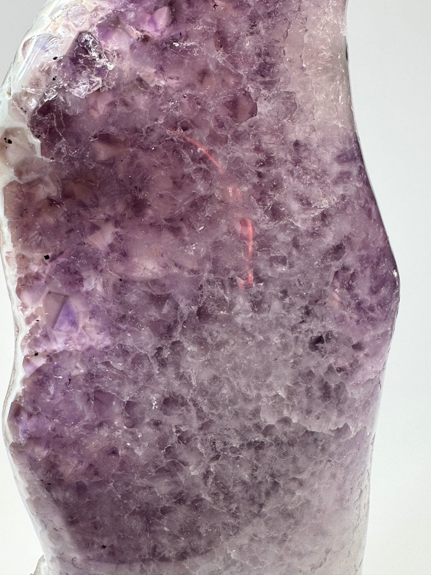 Amethyst & Agate Flame with Botryoidal Druzy Quartz
