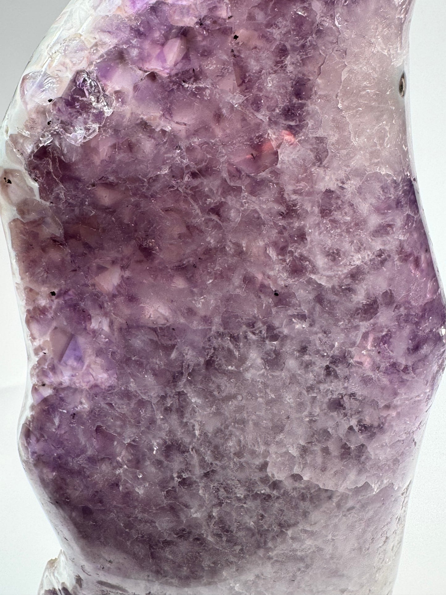 Amethyst & Agate Flame with Botryoidal Druzy Quartz